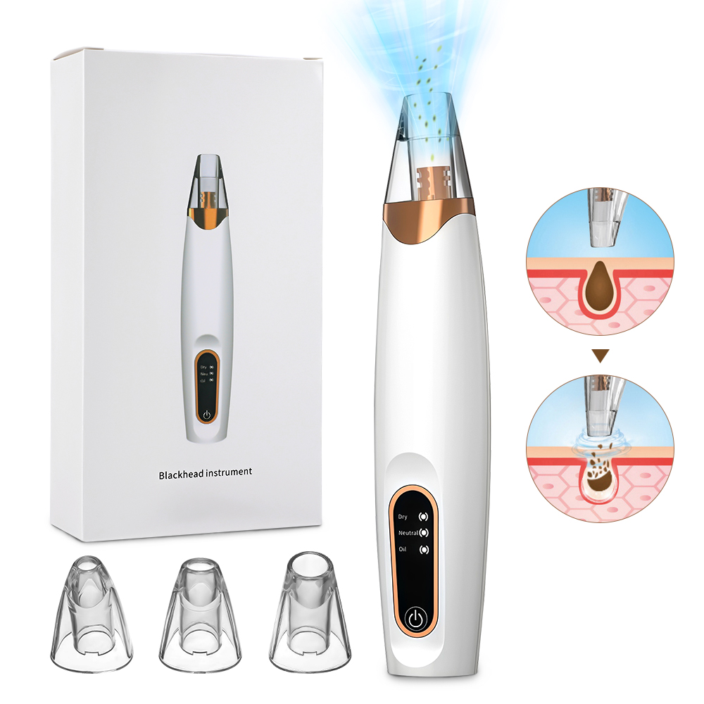 Pore Vacuum - 電気にきび真空リムーバー真空顔毛穴クリーナーにきび抽出ツール鼻クリーナーにきび吸引ツール Rechargeabl