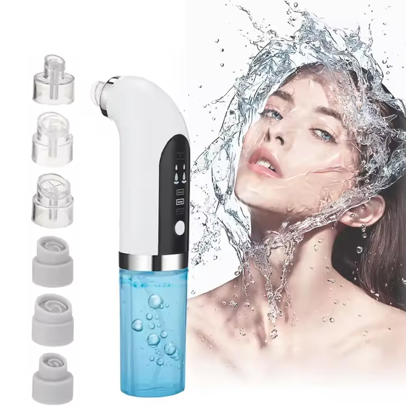 Pore Vacuum - 水ダーマブレーションハイドラピーリングアクアフェイシャルクリーンビューティーマシン小型バブル電動ブラックヘッドリムーバー真空クリーナー
