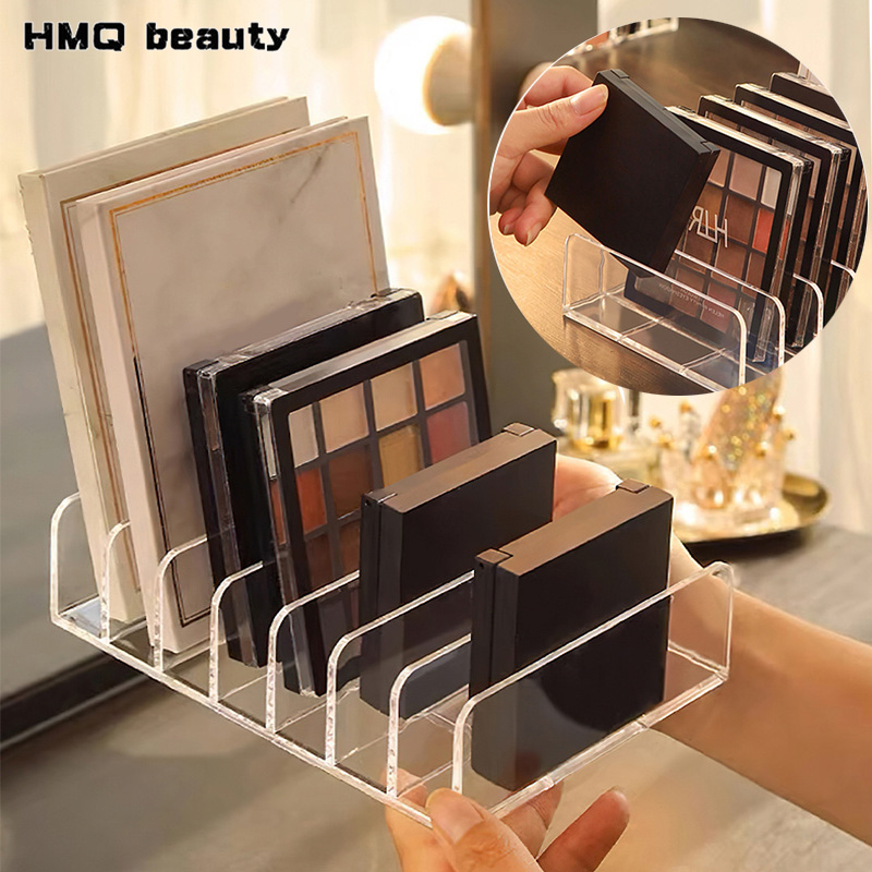 Beauty Makeup Box - 7 コンパートメントメイクアップオーガナイザーデスクトップアイシャドウパレットディスプレイボックスメイクアップブラッシュ化粧品棚メイクアップツール収納ホルダー