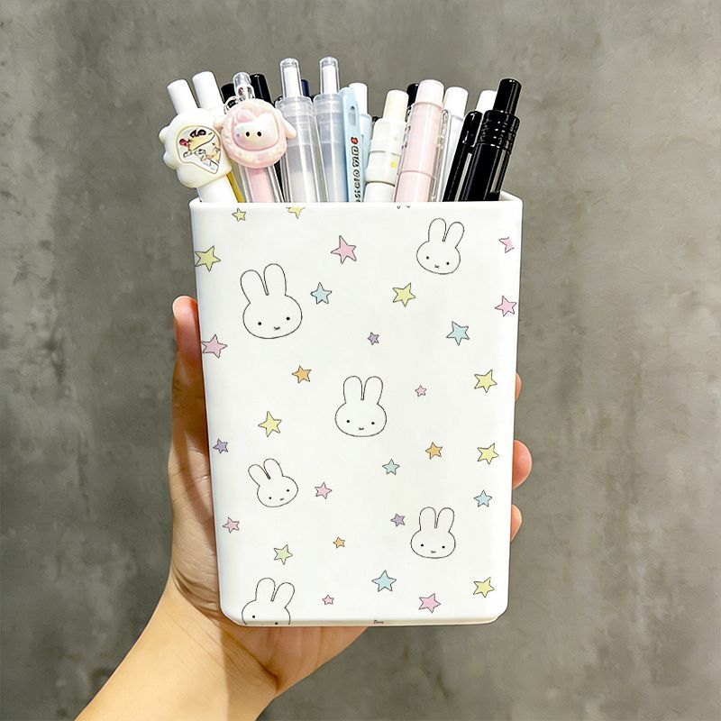 新しいミッフィーウサギデスクトップペンホルダークリエイティブ - Beauty Makeup Box のレビューと価格