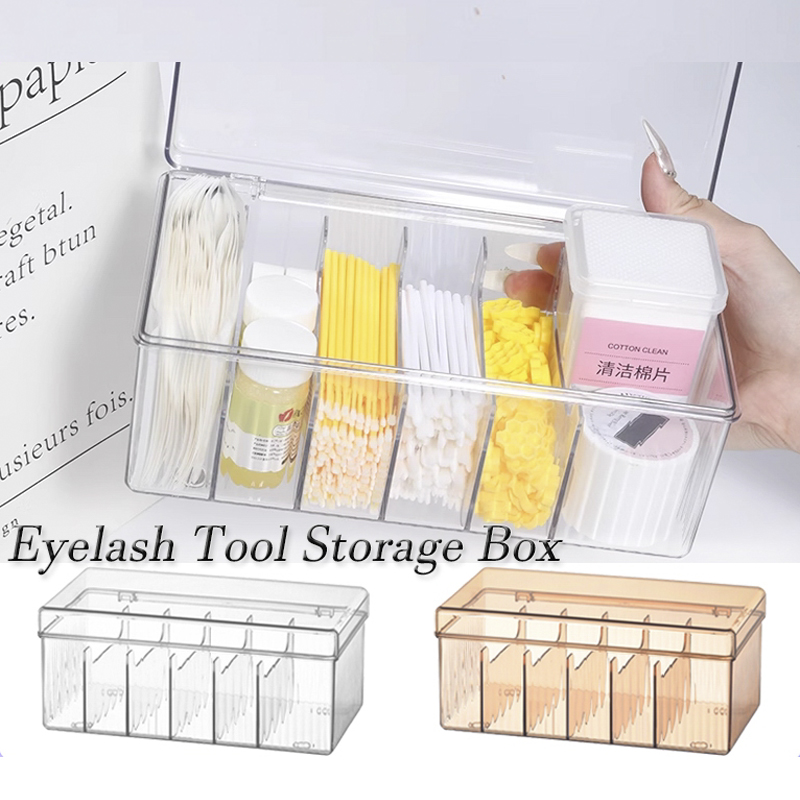 まつげエクステ用の透明な収納ボックス,美容アクセサリー,綿棒 - Beauty Makeup Box のレビューと価格
