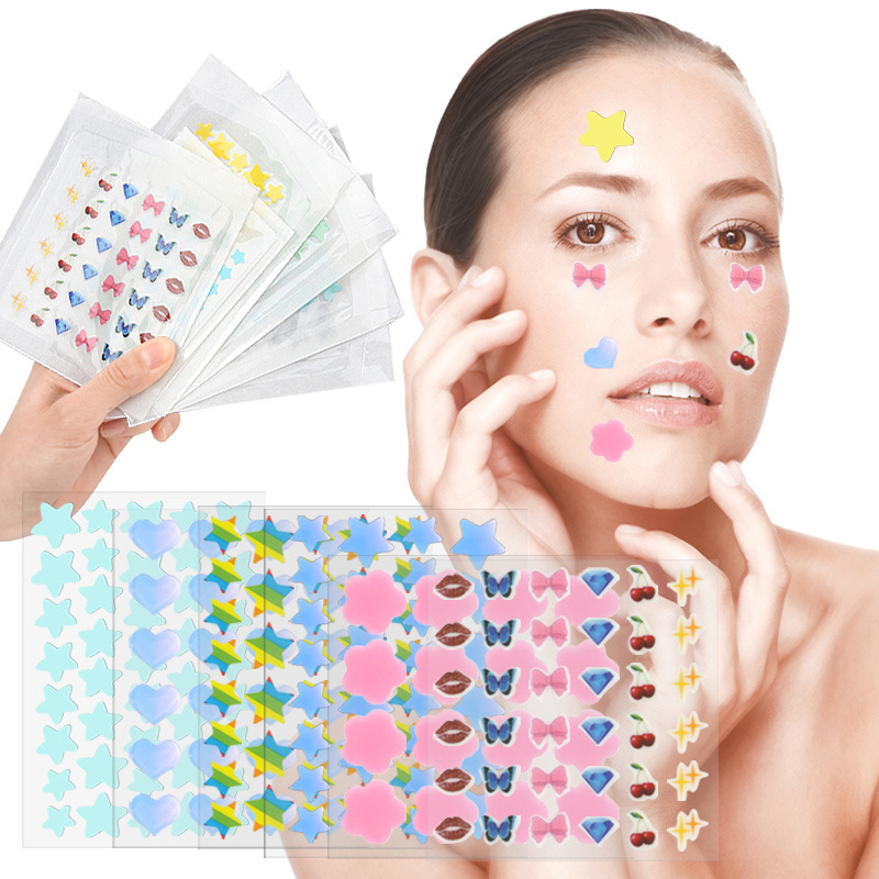 カラー漫画ニキビパッチスキンケアステッカーコンシーラーフェイ - Makeup And Beauty のレビューと価格