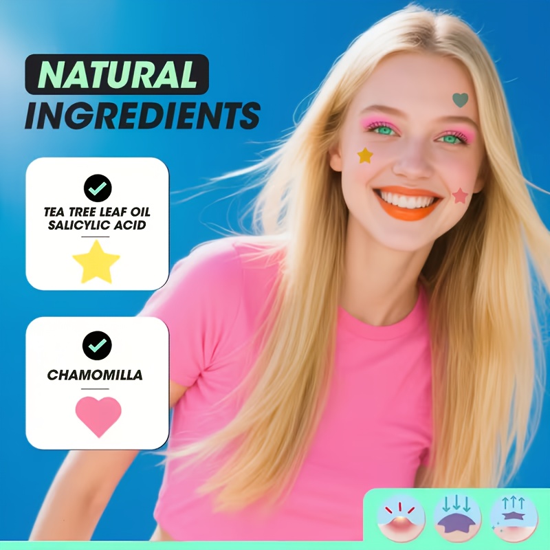 7色、252個/756個。 スター型ニキビパッチ、フェイシャ - Makeup And Beauty のレビューと価格