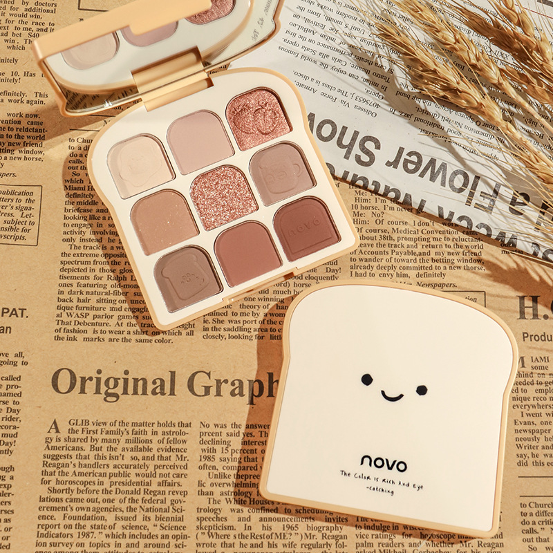 NOVO トースト 9 色マットアイシャドウパレット真珠光沢 - Beauty Makeup Novo のレビューと価格
