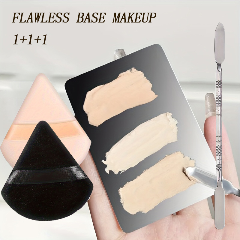 ステンレス鋼メイクアップミキサーネイルアートポリッシュミキシ - Beauty Makeup Eyeshadow Palette のレビューと価格