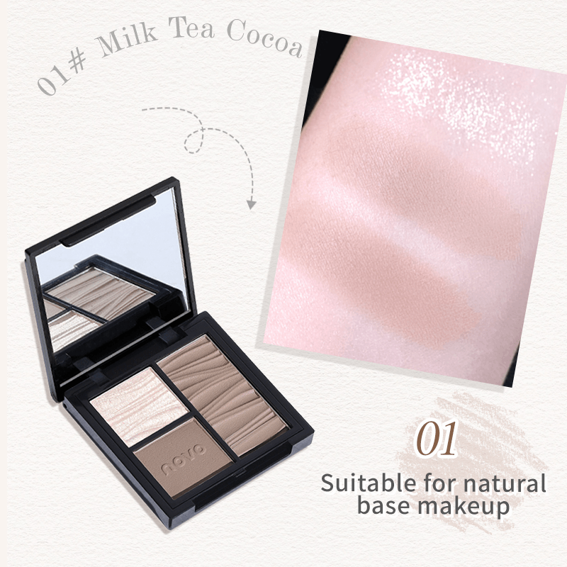 NOVO 3 色メイクアップディスクマットグリッター高光沢ノ - Beauty Makeup Novo のレビューと価格
