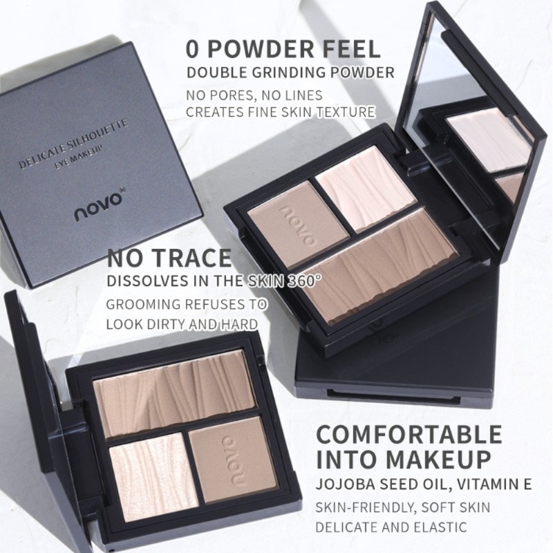 NOVO 3 色メイクアップディスクマットグリッター高光沢ノ - Beauty Makeup Novo のレビューと価格