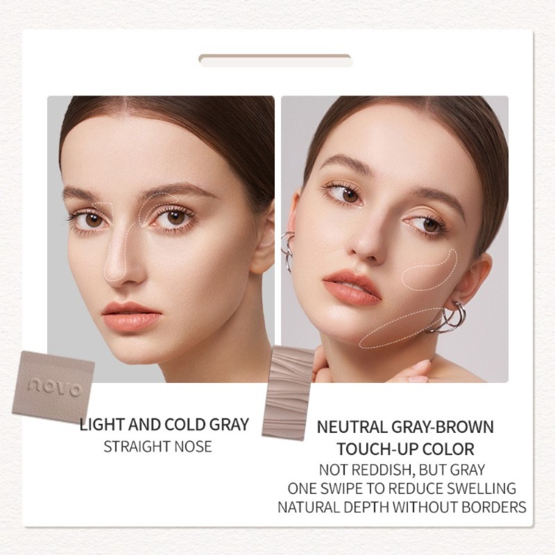 NOVO 3 色メイクアップディスクマットグリッター高光沢ノ - Beauty Makeup Novo のレビューと価格
