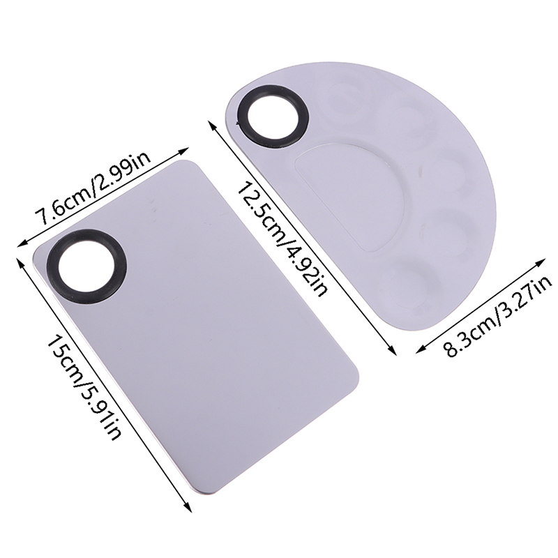 ステンレス鋼のメイクアップミキサー,スパチュラロッド,ネイル - Beauty Makeup Eyeshadow Palette のレビューと価格