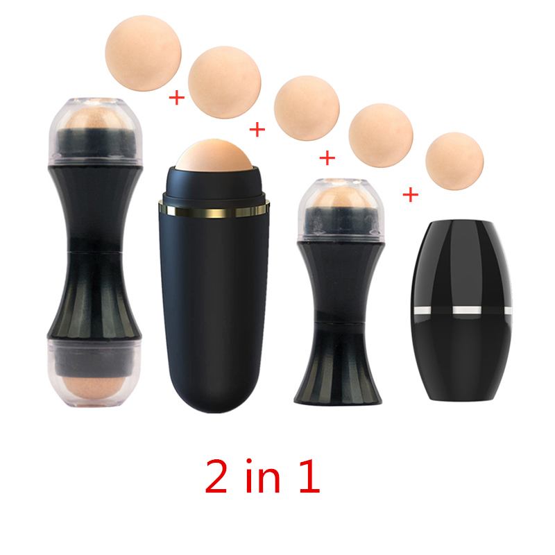 2 in1 油吸収ローラー天然火山石フェイスマッサージボディ - Beauty Natural Makeup のレビューと価格