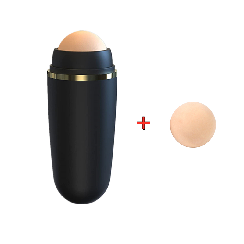 2 in1 油吸収ローラー天然火山石フェイスマッサージボディ - Beauty Natural Makeup のレビューと価格