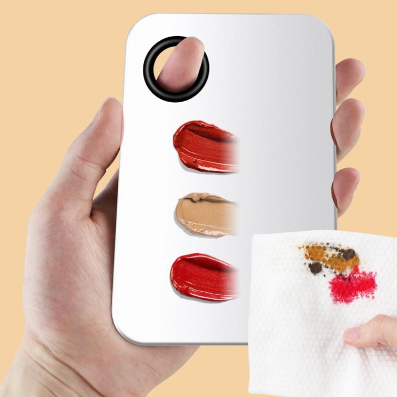 ステンレス製メイクアップミキシングパレット、ファンデーション - Beauty Makeup Eyeshadow Palette のレビューと価格