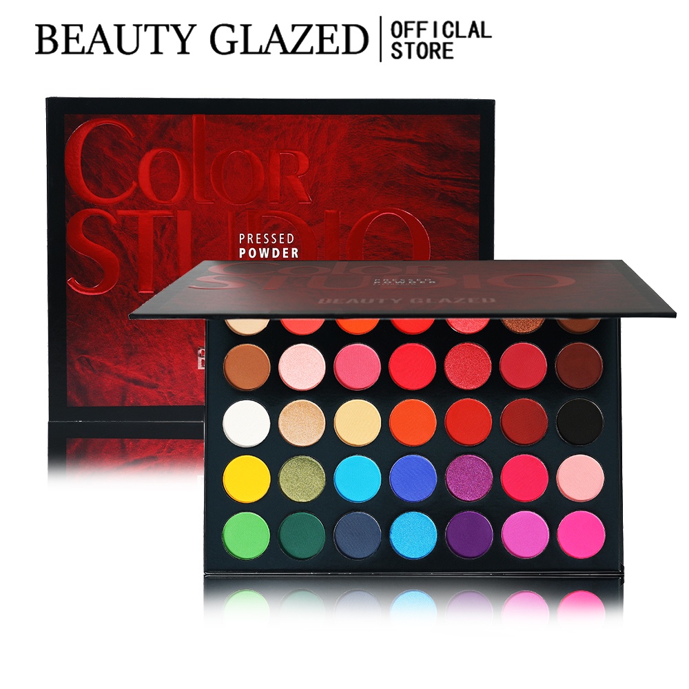 BEAUTY GLAZED パレット アイシャドウ 35 色 - Beauty Makeup Eyeshadow Palette のレビューと価格