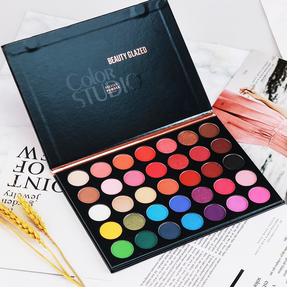 BEAUTY GLAZED パレット アイシャドウ 35 色 - Beauty Makeup Eyeshadow Palette のレビューと価格