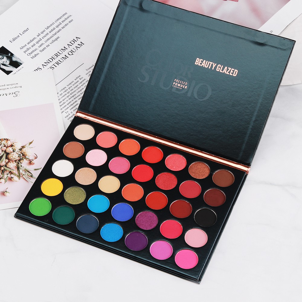 BEAUTY GLAZED パレット アイシャドウ 35 色 - Beauty Makeup Eyeshadow Palette のレビューと価格