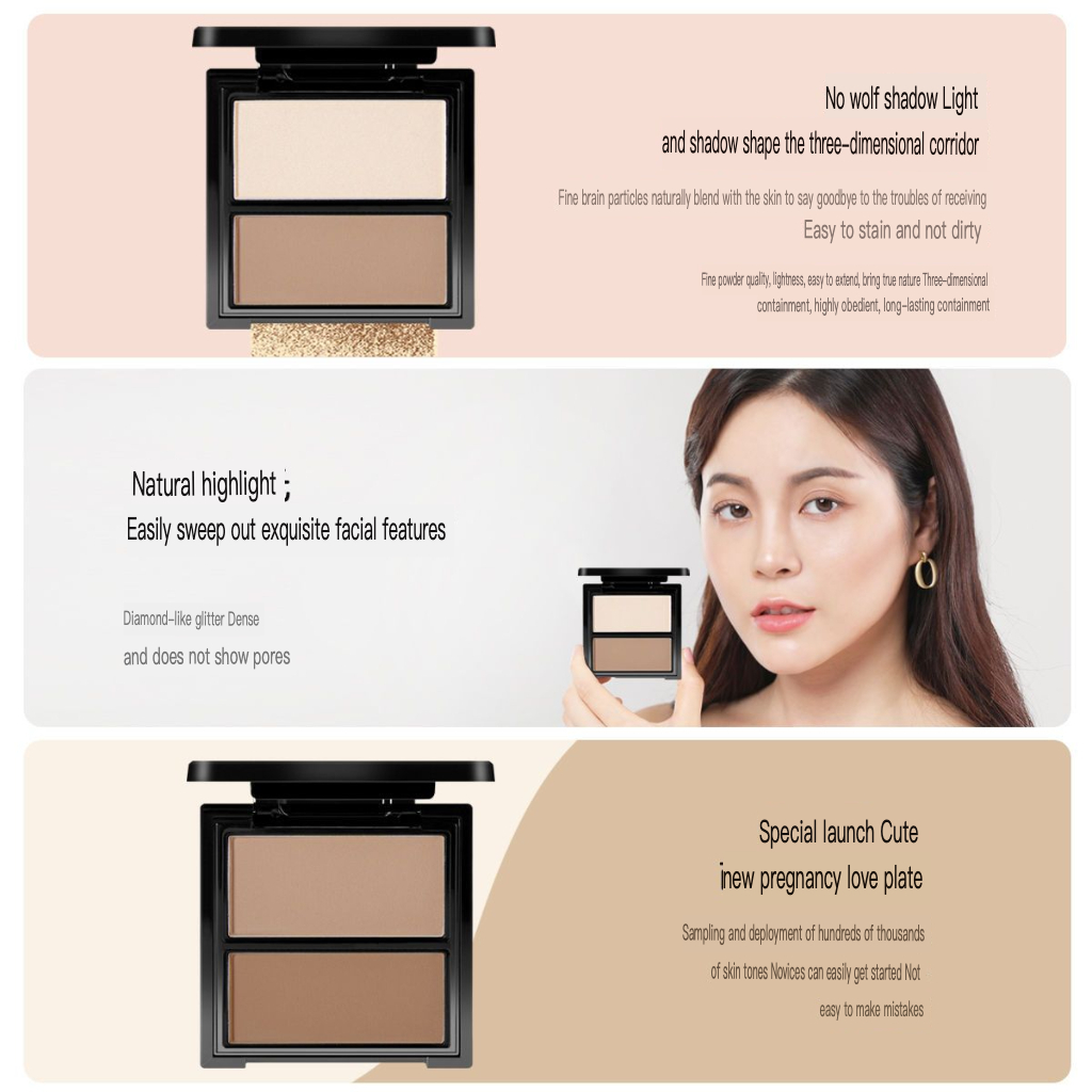 NOVO ツートーンメイクアップディスクパウダー 防水高光沢 - Beauty Makeup Novo のレビューと価格