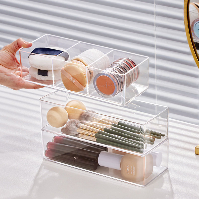 アクリル製化粧品収納ボックス 口紅、メイクブラシ、化粧道具、 - Beauty Makeup Box のレビューと価格